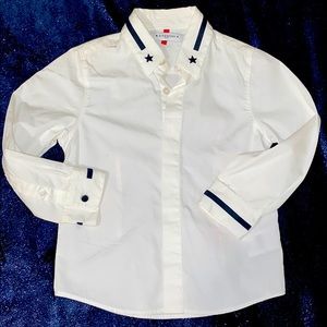 Black and white cotton shirt